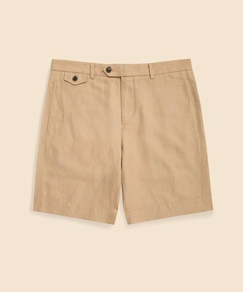 Brooks Brothers / ブルックス ブラザーズ ショート・ハーフ・半端丈パンツ | リネン/コットン プレーンフロント 9inショーツ | 詳細4