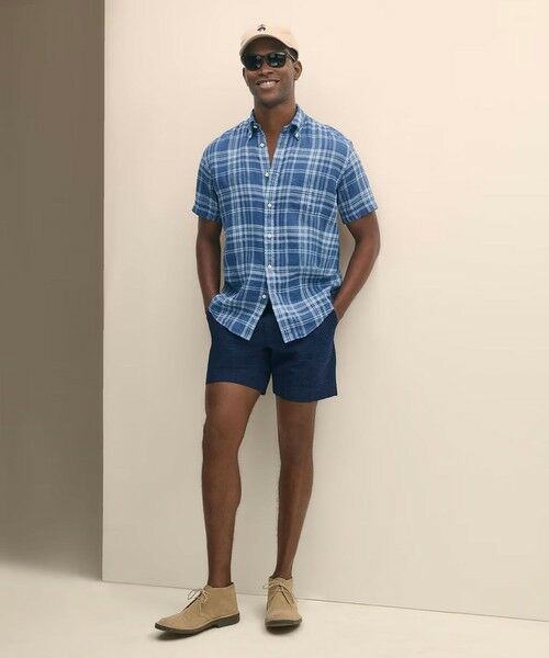 Brooks Brothers / ブルックス ブラザーズ ショート・ハーフ・半端丈パンツ | コットン　ペイズリー　プレーンフロント　7inショーツ | 詳細3