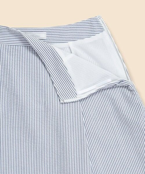 Brooks Brothers / ブルックス ブラザーズ ロング・マキシ丈スカート | コットン　シアサッカーストライプ　ミディサーキュラースカート | 詳細2
