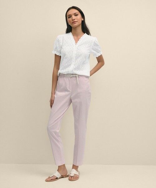 Brooks Brothers / ブルックス ブラザーズ シャツ・ブラウス | コットン アイレット ショートスリーブ ブラウス | 詳細2