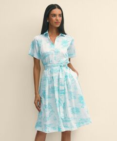 Brooks Brothers ブルックスブラザーズ レディース　ワンピース セール】 リヨセル ベルテッド ソフトユーティリティシャツ