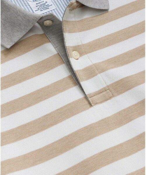 Brooks Brothers / ブルックス ブラザーズ ポロシャツ | スーピマコットンストレッチピケ　GFロゴ　マリナーストライプ　ポロシャツ　Slim Fit | 詳細3