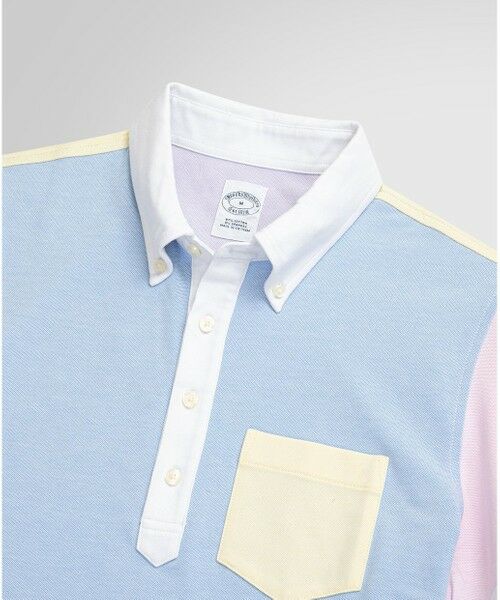 Brooks Brothers / ブルックス ブラザーズ ポロシャツ | コットンストレッチピケ　GFロゴ　ファン　ポロシャツ | 詳細1