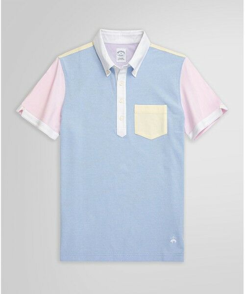 Brooks Brothers/ブルックス ブラザーズ コットンストレッチピケ GFロゴ ファン ポロシャツ マルチ L Brooks Brothers/ブルックス ブラザーズ コットンストレッチピケ GFロゴ ファン ポロシャツ マルチ L