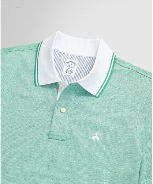 Brooks Brothers / ブルックス ブラザーズ ポロシャツ | コットンストレッチピケ　GFロゴ　ポロシャツ　Slim Fit | 詳細1