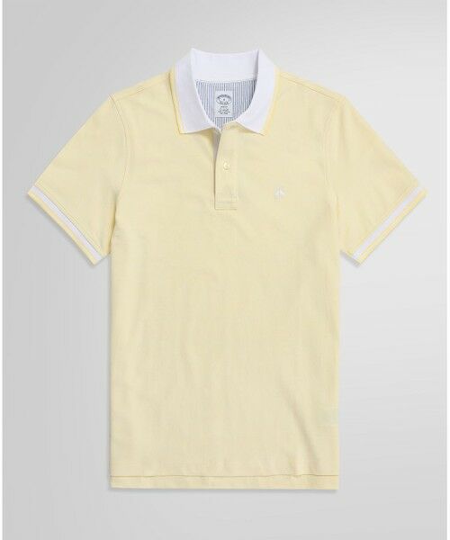 Brooks Brothers/ブルックス ブラザーズ コットンストレッチピケ GFロゴ ポロシャツ Slim Fit イエロー S Brooks Brothers/ブルックス ブラザーズ コットンストレッチピケ GFロゴ ポロシャツ Slim Fit イエロー S