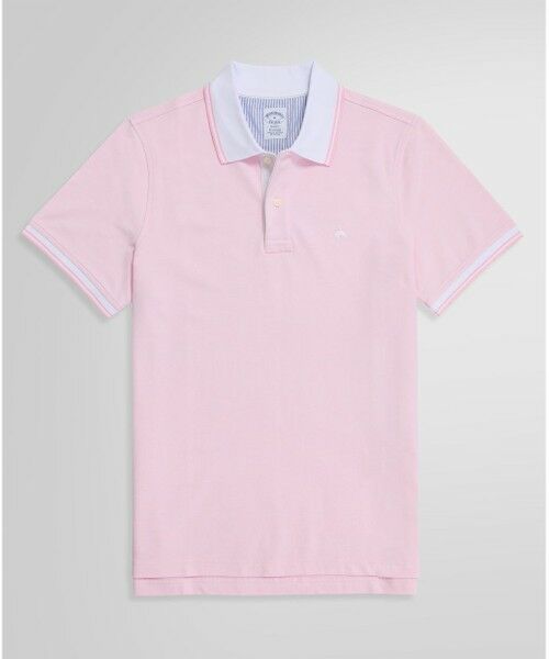 Brooks Brothers/ブルックス ブラザーズ コットンストレッチピケ GFロゴ ポロシャツ Slim Fit ピンク L Brooks Brothers/ブルックス ブラザーズ コットンストレッチピケ GFロゴ ポロシャツ Slim Fit ピンク L