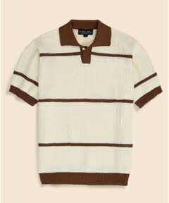 Brooks Brothers / ブルックス ブラザーズ ポロシャツ | コットン　ワイドピッチストライプ　ポロセーター