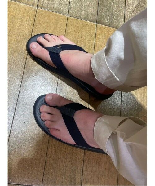 SLIPPER ブラック トングサンダル Brooks Brothers×ISLAND SLIPPER トングサンダル (サンダル