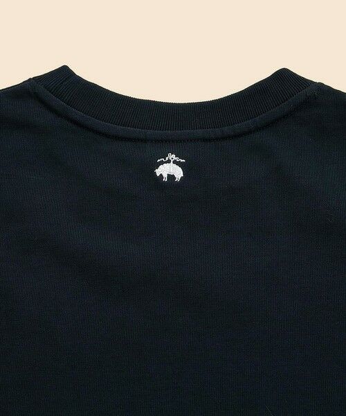 【関税込み】ロゴ入り コットンジャージー ブラックTシャツ HUGO - コットンジャージー Tシャツ ロゴラベル - ブラック