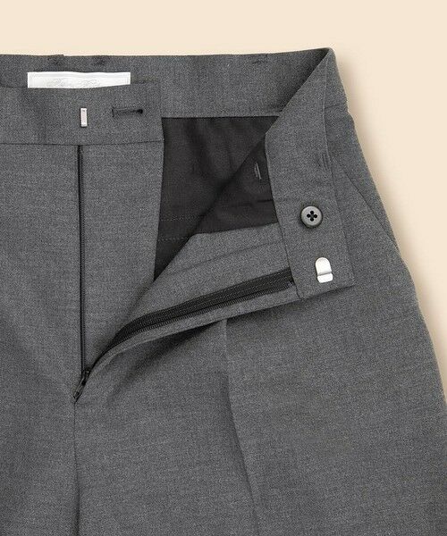 Brooks Brothers / ブルックス ブラザーズ その他パンツ | ポリエステルブレンド プリーテッド ワイドレッグパンツ | 詳細3