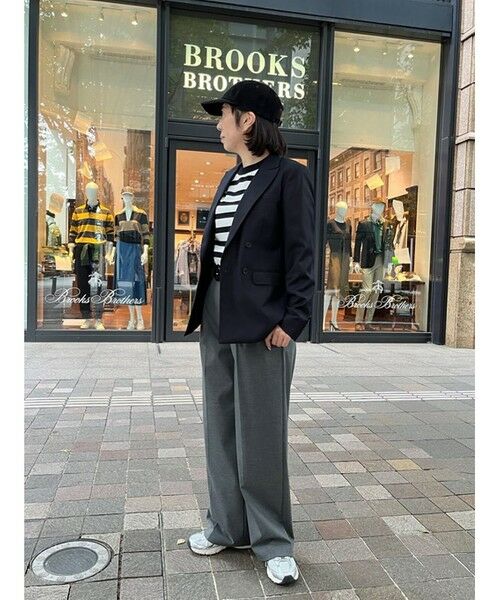 Brooks Brothers / ブルックス ブラザーズ その他パンツ | ポリエステルブレンド プリーテッド ワイドレッグパンツ | 詳細5