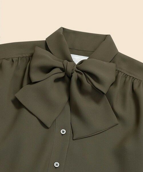 Brooks Brothers / ブルックス ブラザーズ シャツ・ブラウス | ポリエステルツイル　ショートスリーブ　ボウタイブラウス | 詳細2