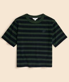Brooks Brothers / ブルックス ブラザーズ Tシャツ | 【Double B Collection】コットン　BBロゴ　マリナーストライプ　ヘビーウェイトTシャツ