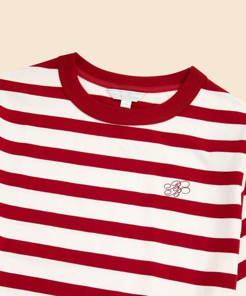 Brooks Brothers / ブルックス ブラザーズ Tシャツ | 【Double B Collection】コットン BBロゴ マリナーストライプ ヘビーウェイトTシャツ | 詳細1