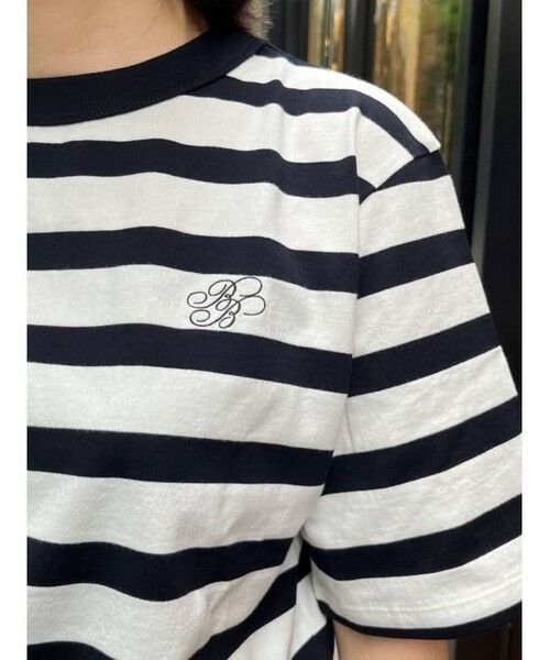Brooks Brothers / ブルックス ブラザーズ Tシャツ | 【Double B Collection】コットン BBロゴ マリナーストライプ ヘビーウェイトTシャツ | 詳細3