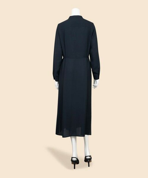 Brooks Brothers / ブルックス ブラザーズ ロング・マキシ丈ワンピース | ポリエステルツイル　バンドカラー　ロングシャツワンピース | 詳細2