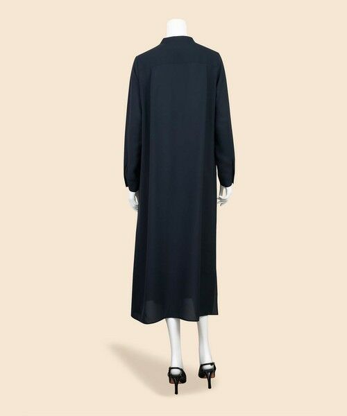 Brooks Brothers / ブルックス ブラザーズ ロング・マキシ丈ワンピース | ポリエステルツイル　バンドカラー　ロングシャツワンピース | 詳細4