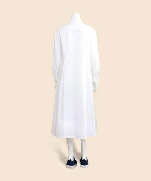コットンタイプライター ロングシャツワンピース （ロング