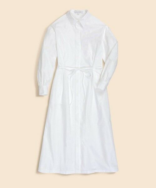 コットンタイプライター ロングシャツワンピース （ロング