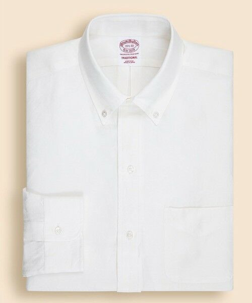 Brooks Brothers / ブルックス ブラザーズ シャツ・ブラウス | ◆JAPAN TRAD.◆ リネン／ブラタクシルク　オックスフォード　６つ釦　ドレスシャツ　Traditional Fit | 詳細1
