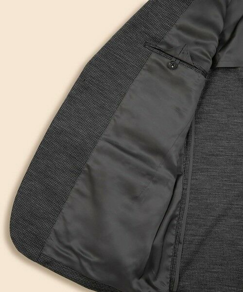 Brooks Brothers / ブルックス ブラザーズ テーラードジャケット | ウール　ニット　ハウンドトゥース　段返り３釦サックジャケット　Slim | 詳細4