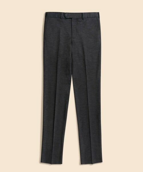 Brooks Brothers / ブルックス ブラザーズ スラックス・ドレスパンツ | ウール/ポリエステル モクロディ ニット プレーンフロント トラウザーズ Slim(チャコール)