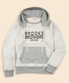 Brooks Brothers / ブルックス ブラザーズ パーカー | コットンフレンチテリー　ステンシルロゴ　アフターフーデッド　スウェットシャツ