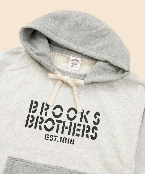 Brooks Brothers / ブルックス ブラザーズ パーカー | コットンフレンチテリー ステンシルロゴ アフターフーデッド スウェットシャツ | 詳細1