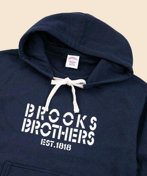 Brooks Brothers / ブルックス ブラザーズ パーカー | コットンフレンチテリー ステンシルロゴ アフターフーデッド スウェットシャツ | 詳細2