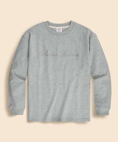 Brooks Brothers / ブルックス ブラザーズ カットソー（半袖以外） | USAコットンジャージー　ヘビーウェイト　ロゴエンブロイダリー　ロングスリーブ　Tシャツ