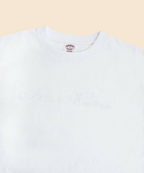 Brooks Brothers / ブルックス ブラザーズ カットソー（半袖以外） | USAコットンジャージー　ヘビーウェイト　ロゴエンブロイダリー　ロングスリーブ　Tシャツ | 詳細1
