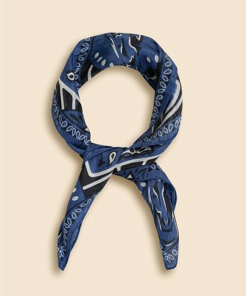 Brooks Brothers / ブルックス ブラザーズ バンダナ・スカーフ | ◆JAPAN TRAD.◆ シルク／リネン　ホースモチーフ　バンダナスカーフ | 詳細2