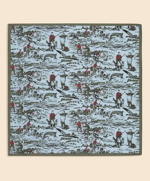 Brooks Brothers / ブルックス ブラザーズ ハンカチ | コットン　ハンティングプリント　ハンカチ | 詳細1