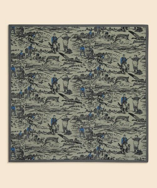 Brooks Brothers / ブルックス ブラザーズ ハンカチ | コットン　ハンティングプリント　ハンカチ | 詳細1