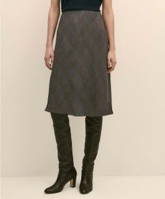 Brooks Brothers / ブルックス ブラザーズ ロング・マキシ丈スカート | レーヨンシフォン　グレンチェック　フレアスカート