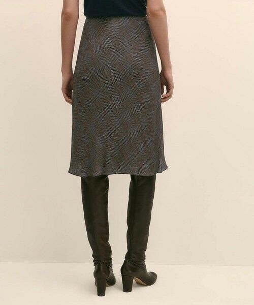 Brooks Brothers / ブルックス ブラザーズ ロング・マキシ丈スカート | レーヨンシフォン　グレンチェック　フレアスカート | 詳細1