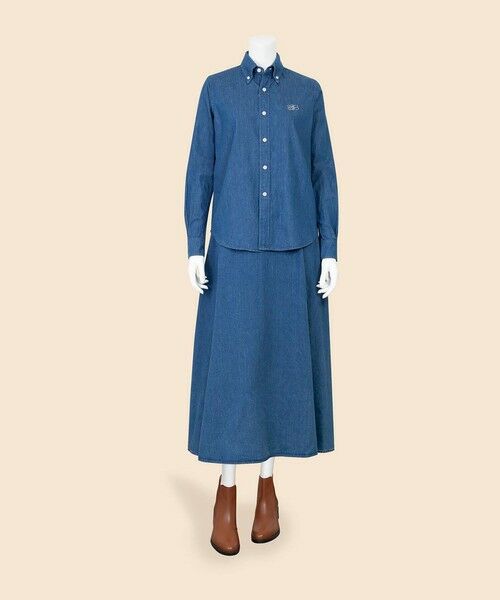 Brooks Brothers / ブルックス ブラザーズ シャツ・ブラウス | 【Double B Collection】 コットン　ライトウェイトデニム　BBロゴ　ボタンダウンシャツ　Classic Fit | 詳細3