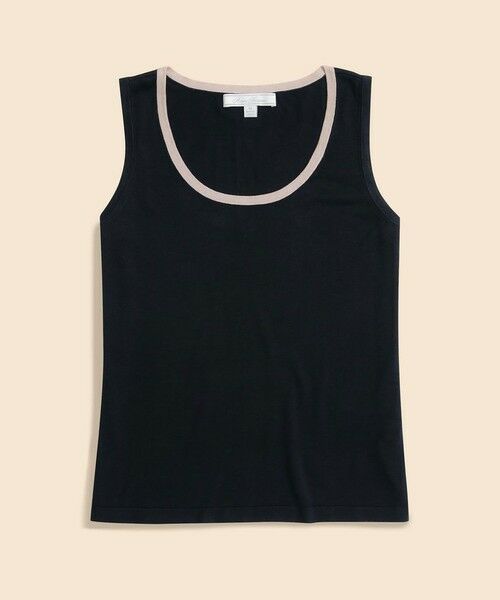 Brooks Brothers / ブルックス ブラザーズ ニット・セーター | シルク／レーヨン　ナロートリミング　ノースリーブセーター | 詳細4