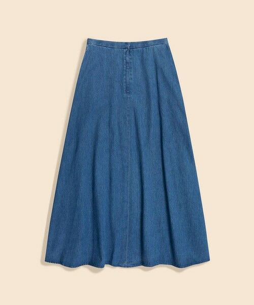 Brooks Brothers / ブルックス ブラザーズ デニムスカート | 【Double B Collection】 コットン デニム BBロゴ フレアスカート | 詳細2