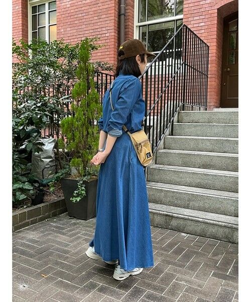 Brooks Brothers / ブルックス ブラザーズ デニムスカート | 【Double B Collection】 コットン デニム BBロゴ フレアスカート | 詳細6