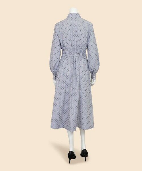 Brooks Brothers / ブルックス ブラザーズ ロング・マキシ丈ワンピース | コットン ストライプ クリップドット ベルテッドシャツワンピース | 詳細5