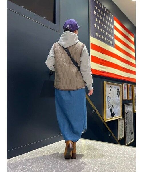 Brooks Brothers / ブルックス ブラザーズ ロング・マキシ丈ワンピース | 【Double B Collection】 コットン　ライトウェイトデニム　BBロゴ　ボタンダウンシャツワンピース | 詳細8