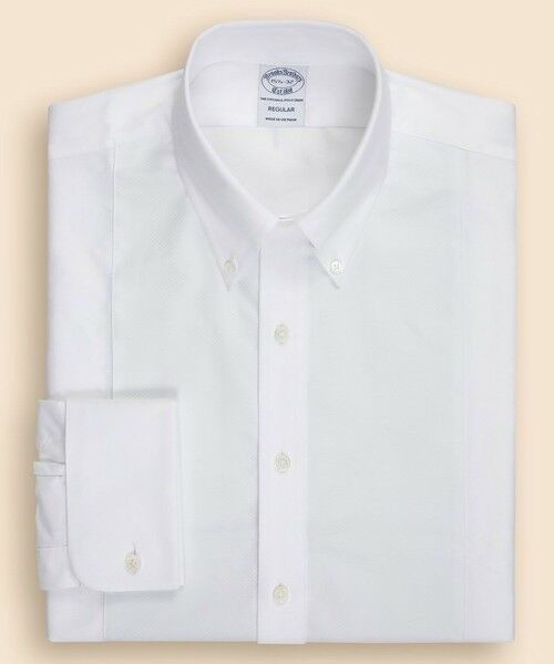 Brooks Brothers / ブルックス ブラザーズ シャツ・ブラウス | コットン　オックスフォード　ピケビブフロント　フレンチカフス　フォーマルボタンダウンシャツ　Regular Fit | 詳細1