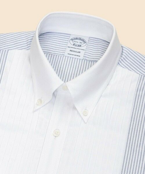 Brooks Brothers / ブルックス ブラザーズ シャツ・ブラウス | コットン　オックスフォード　10プリーツ　ストライプ　フレンチカフス　フォーマルボタンダウンシャツ　Regular Fit | 詳細2