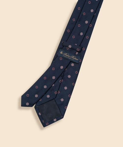 Brooks Brothers / ブルックス ブラザーズ ネクタイ | シルク　フラワー×スクエアモチーフ　ジャカードタイ | 詳細2