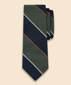 Brooks Brothers / ブルックス ブラザーズ ネクタイ | ウールブレンド　メランジ　ワイドストライプタイ