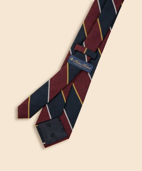Brooks Brothers / ブルックス ブラザーズ ネクタイ | ウールブレンド　メランジ　ワイドストライプタイ | 詳細3