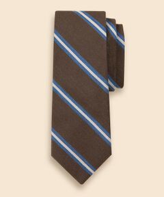 Brooks Brothers / ブルックス ブラザーズ ネクタイ | タッサーシルク／コットン　BB#2ストライプタイ