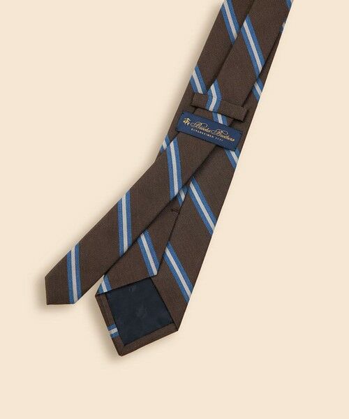 Brooks Brothers / ブルックス ブラザーズ ネクタイ | タッサーシルク／コットン　BB#2ストライプタイ | 詳細1